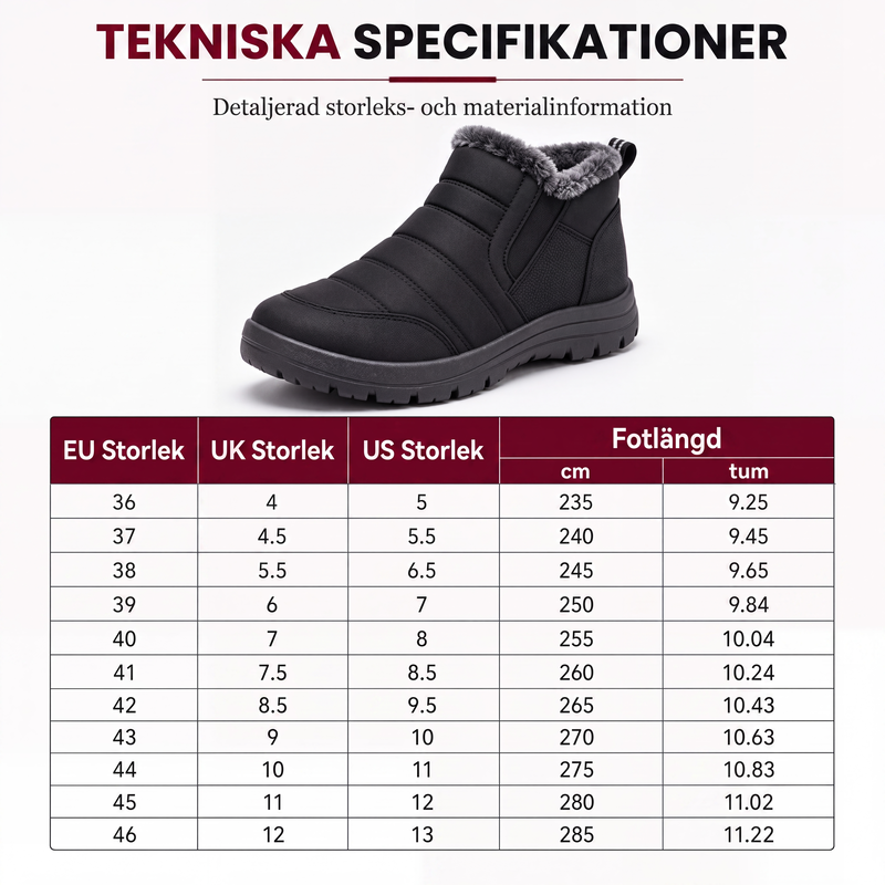 Nya ankomster❄️ Isolerade stövlar med bred tå – perfekta för äldre och aktiva-8