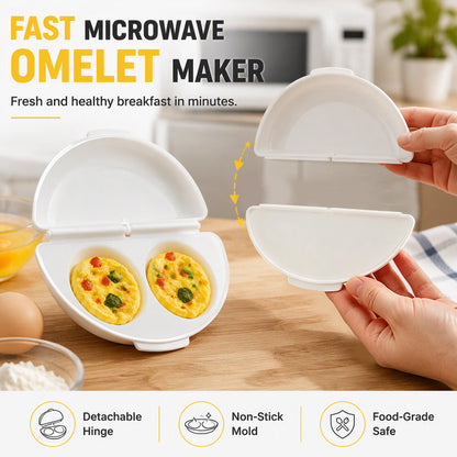 🍳 Mikrovlnný vařič na omelety a vejce 2 v 1