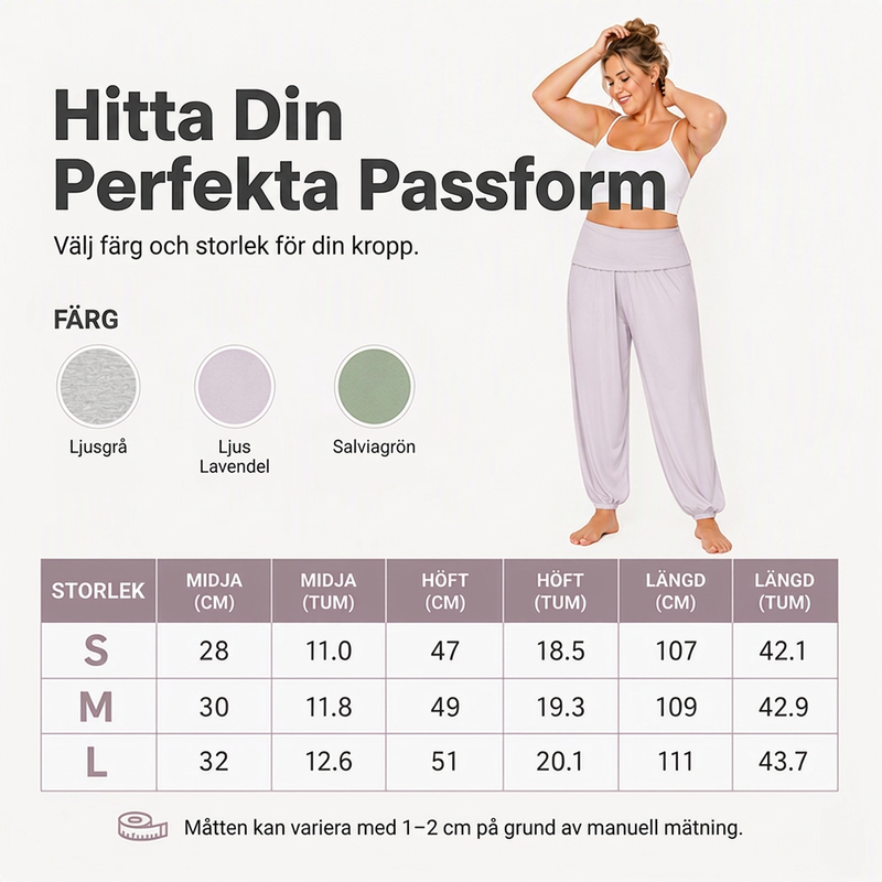 Damveckade byxor med omlottmidja och muddade kanter-5