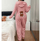 Nyhet✨ 🐻 Huvtröja onepiece med dragkedja – mjuk och varm-1