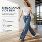 Damjeans med passform som är ledig och lös, vida ben-5