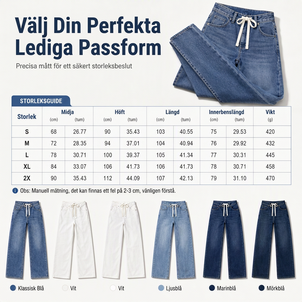 Damjeans med passform som är ledig och lös, vida ben-7
