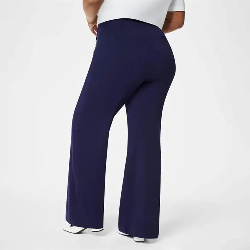 Bästsäljare🔥|Eleganta Vida Byxor för Dam – Hög Midja, Stretch & Perfekt Passform-2