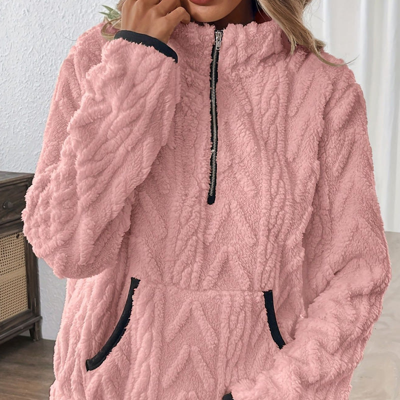 🍂Nya höstnyheter|Mysig Fleece Tröja för Dam – Varm Komfort och Elegant Stil för Kalla Höstdagar-6