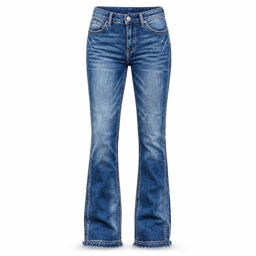 🚚 Fri frakt på just den här produkten!  📢📢50 % rabatt!!! 🎉✨ Retro-jeans med hög midja för damer, i denim-10