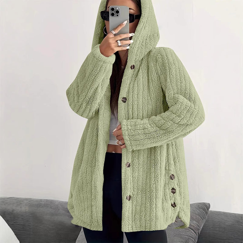 🍂Bästsäljande höstnyheter|Mysig teddyjacka för kvinnor – Varm, mjuk och elegant vardagsstil-9