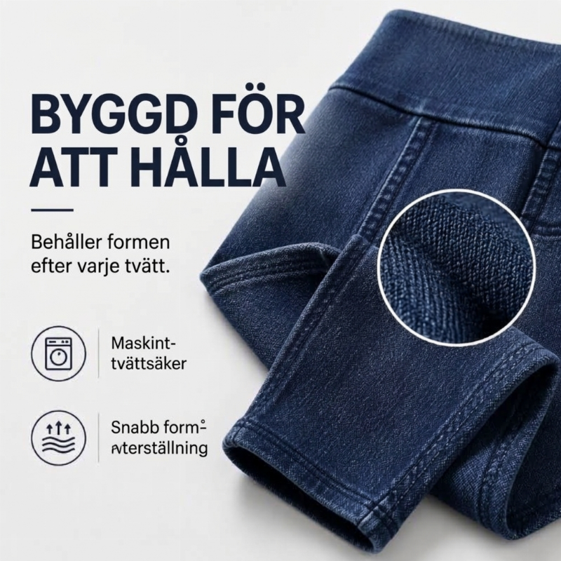 Bästsäljare🔥|Högmidjade Jeans för Dam – Smickrande Passform & Bekväm Stretchkänsla-6