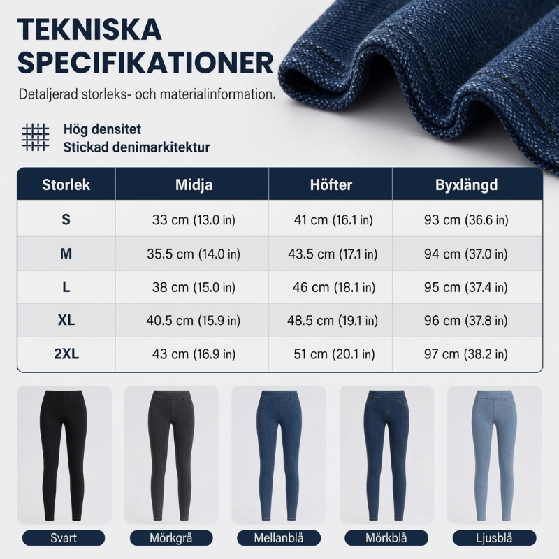 Bästsäljare🔥|Högmidjade Jeans för Dam – Smickrande Passform & Bekväm Stretchkänsla-8