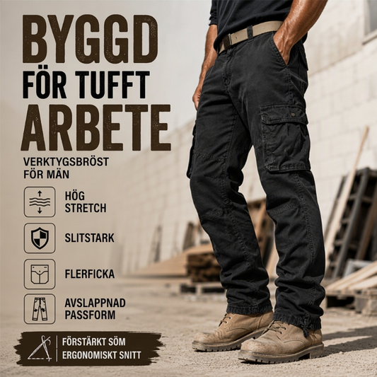 🔥50 % rabatt! Nyhetserbjudande✨|Robusta vardagsbyxor för män – stretchkomfort och funktionell design