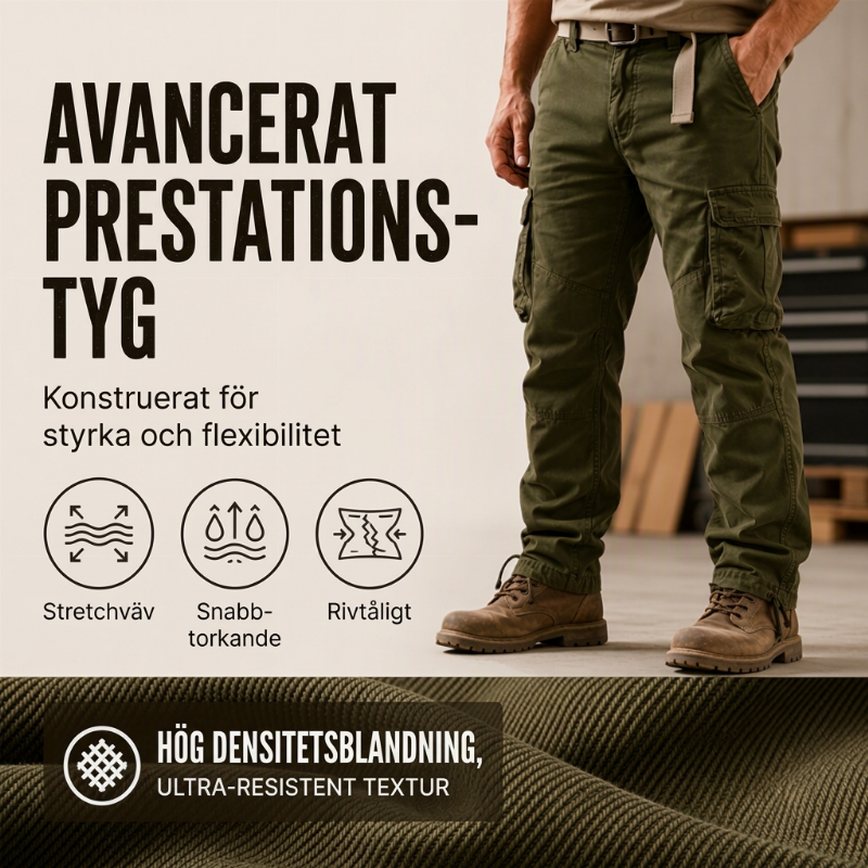 🔥50 % rabatt! Nyhetserbjudande✨|Robusta vardagsbyxor för män – stretchkomfort och funktionell design-4