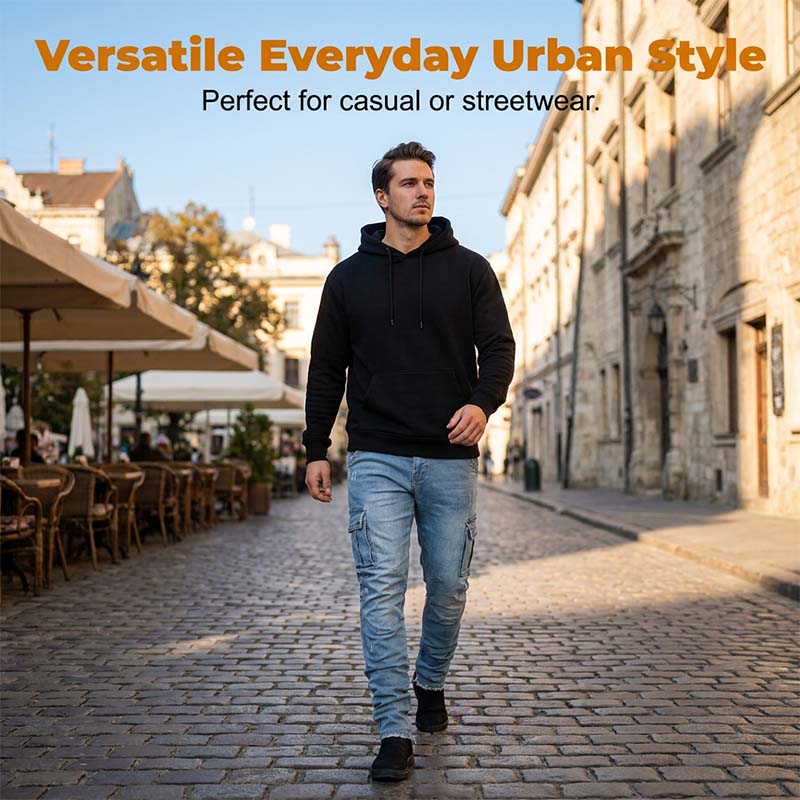 👖 50% rabatt💪Cargobyxor i denim för män-1
