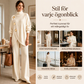 🛍️ Specialerbjudande ✨ Elegant set med damtröja med hög hals och byxor med vida ben – bekväm passform och elegant look-4
