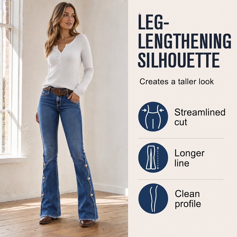 Nya ankomster📦  Klassiska högmidjade jeans med designertouch – stretchig kvalitet för rörelsefrihet-6