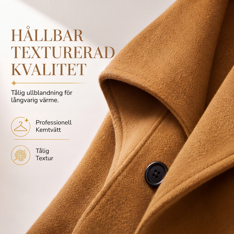 🍂Höstens exklusiva erbjudande|Elegant Mellanlång Kappa för Dam – Skräddad Siluett & Tidlös Stil🧥-5