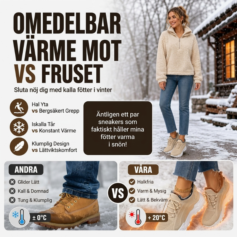 Bästsäljare🔥|Bekväma Vinter Sneakers Dam – Lätta, Varma och Perfekta för Vardagen-2