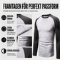 Långärmad raglan-t-shirt för män med färgblockdesign-1