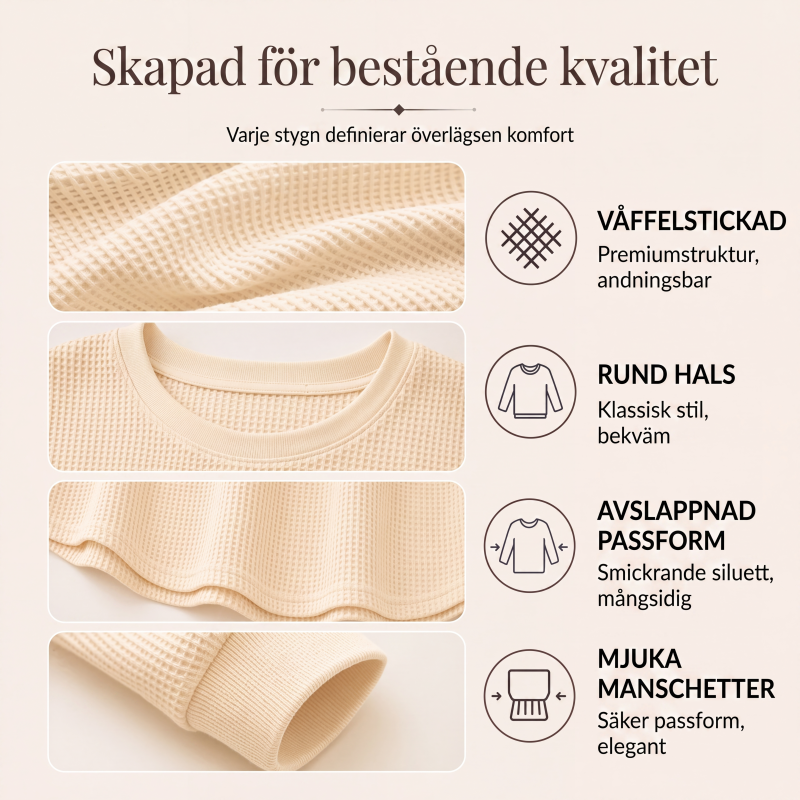 Vaddad stickad luvtröja för kvinnor med lös passform-1