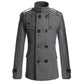 Smalpassad dubbelknäppt trenchcoat för män-10