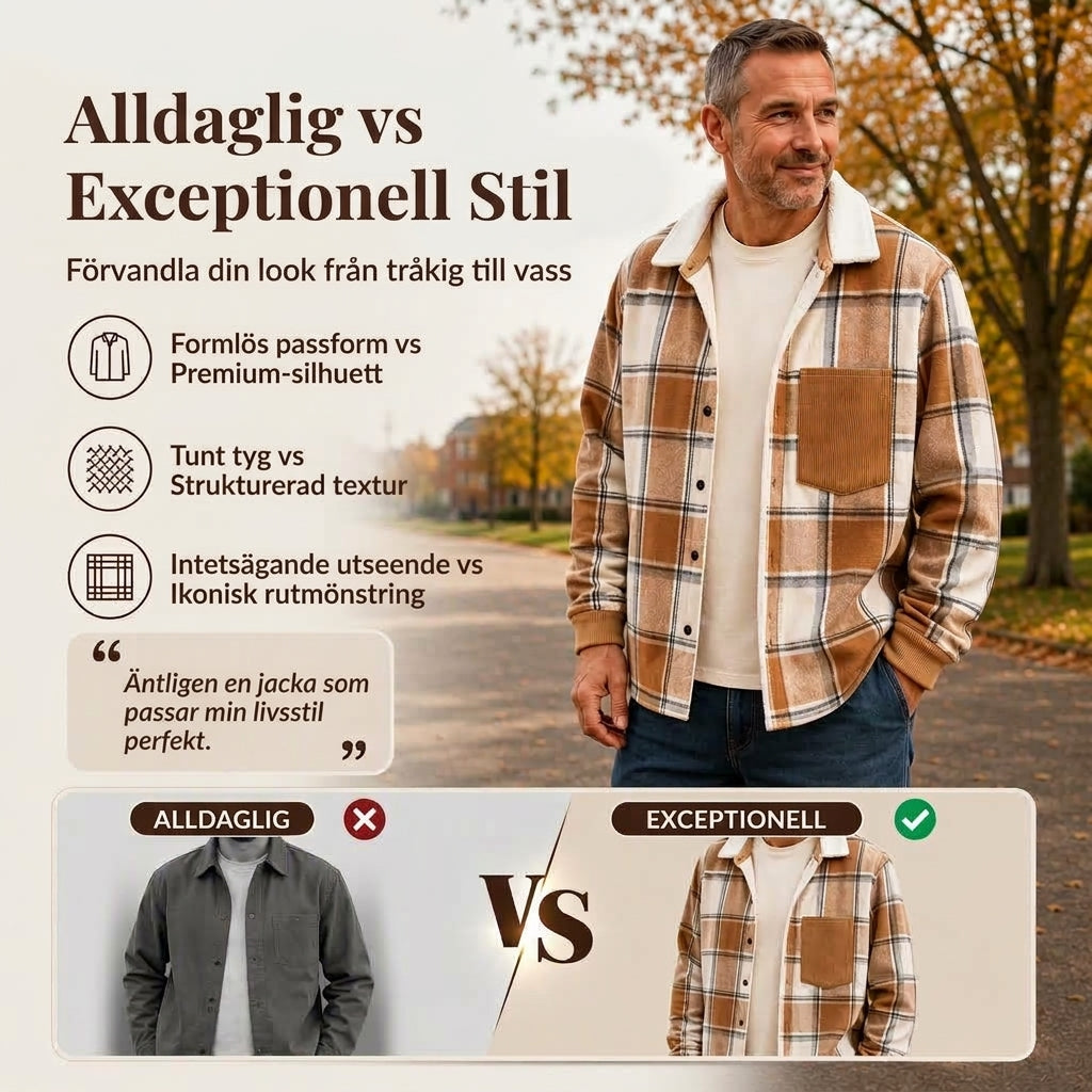 Kavajjacka i rutig design för män, ledig stil-2