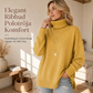 🍂Bästsäljande höstnyheter|Mjuk Stickad Tröja Dam – Elegant Oversized Polotröja med Hög Krage-1