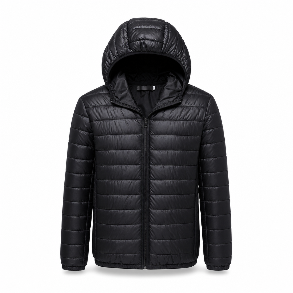 📢🎉50 % rabatt!!!🛍️✨Lätt, quiltad bomullsjacka för män med huva, kort modell, avslappnad stil, för vintern, i stora storlekar-9