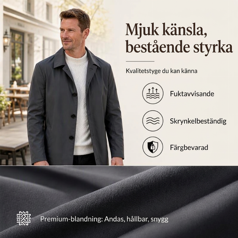 📦 Över 500 paket skickas varje dag – helt otroligt! Enfärgad, enkelradig herrrock i medellängd-4