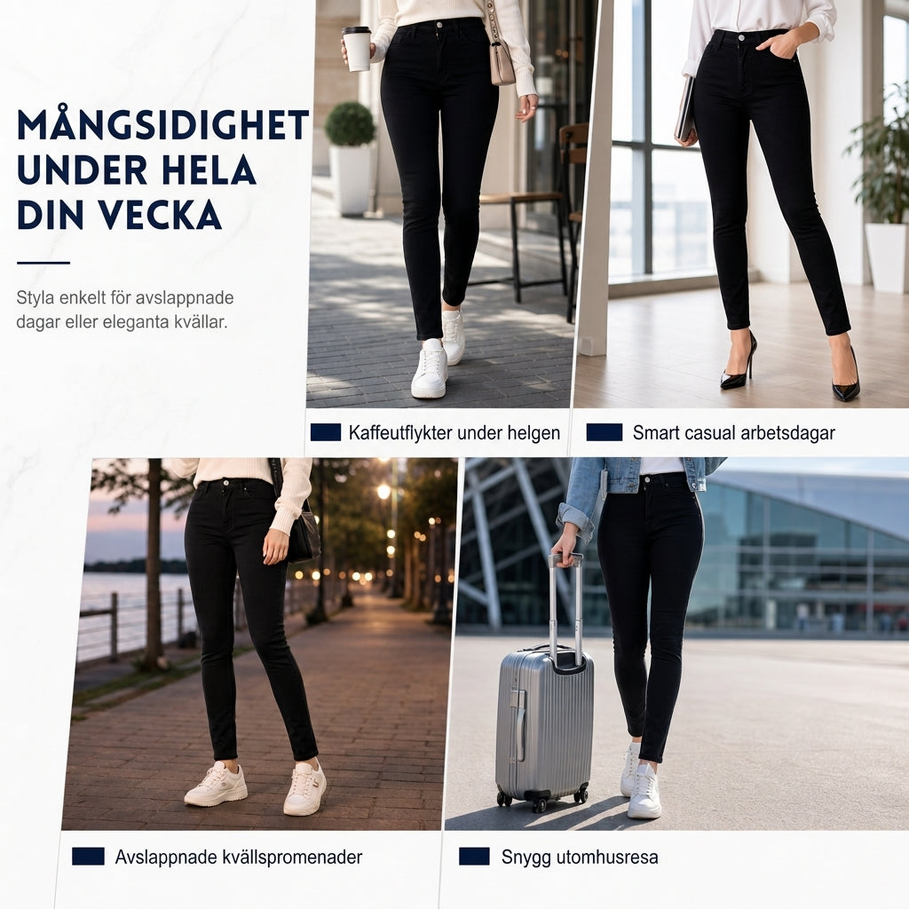 🔥50% ✨Nya produkter-Högmidjesnoppa pennbyxor för kvinnor-5