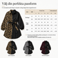 50 % RABATT🖤 🐆Långärmad miniklänning för damer med leopardmönster och kontrasterande lappar samt bälte-7