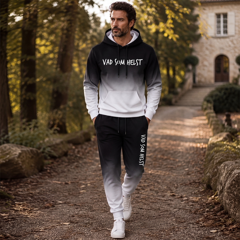 ✈️Fri frakt🔥 50 % RABATT IDAG! 🧥 Set med huvtröja och byxor för män – mysig komfort, urban stil och modern look för vardagen ✨-7
