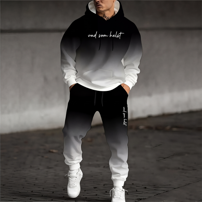 ✈️Fri frakt🔥 50 % RABATT IDAG! 🧥 Set med huvtröja och byxor för män – mysig komfort, urban stil och modern look för vardagen ✨-10