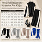 🍂 Höst-/vintererbjudande ✨ 2-delat stickat set för damer i färgblock – varm tröja och elegant kjol för en chic look-7
