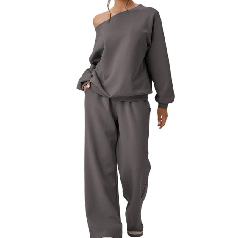 😍😊Damset med sweatshirt och sweatpants i 2 delar🔥✅️-12