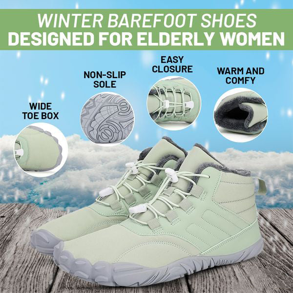 Halkfria och vattentäta vinter barfota skor (unisex)-1
