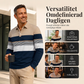 🔥50 % rabatt!🛍️✨Klassisk randig topp med färgblock i herrstorlekar-5