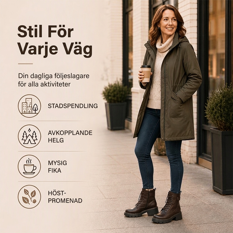 Retro martinstövlar med platta för kvinnor-4