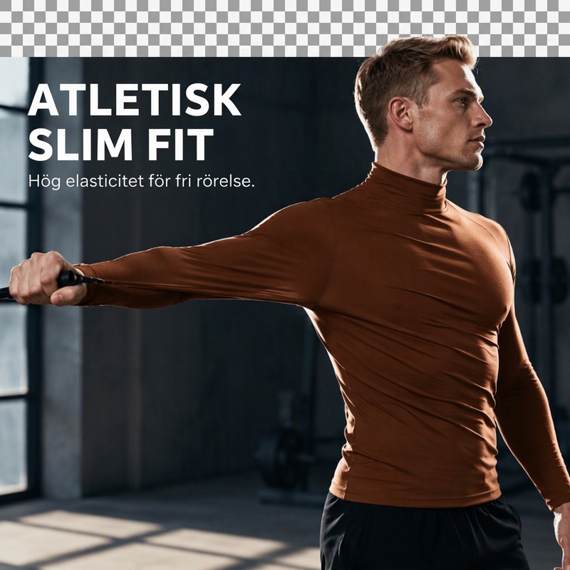 🔥50% 👕 Herrtröja med kort krage i premium mjölksilke – hög elasticitet, 3D-formad passform, mjuk, lättskött, nu till halva priset! ✨-2