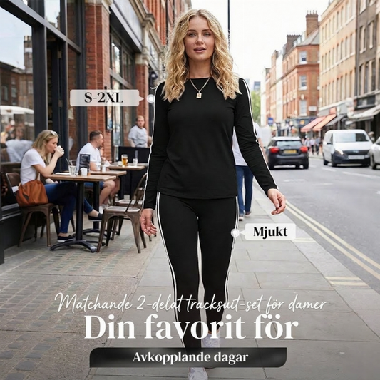 🏃‍♀️ Långärmat träningsset i två delar för kvinnor – bekvämt, stretchigt och perfekt för träning och vardag, nu till halva priset! ✨