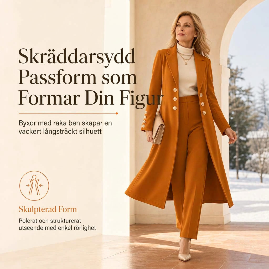 ✈️Fri frakt💰 Halva priset! 🍂 Kvinnlig elegant höst-outfit i två delar – retro långärmad kavaj och enkla byxor, stilren och bekväm för vardag och fest. ✨-2