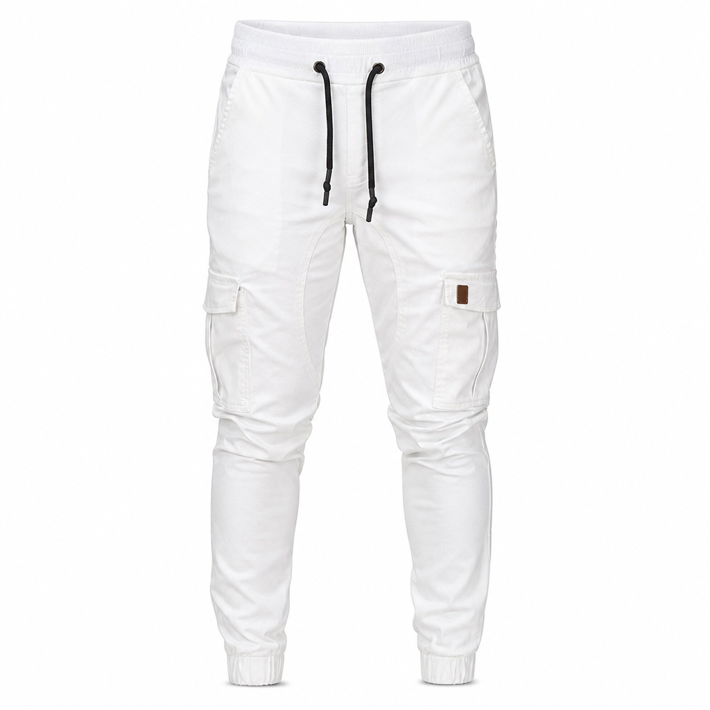 (🔥 Köp 2 – Spara mer!) Kvinnors lediga enfärgade cargo-joggers-8