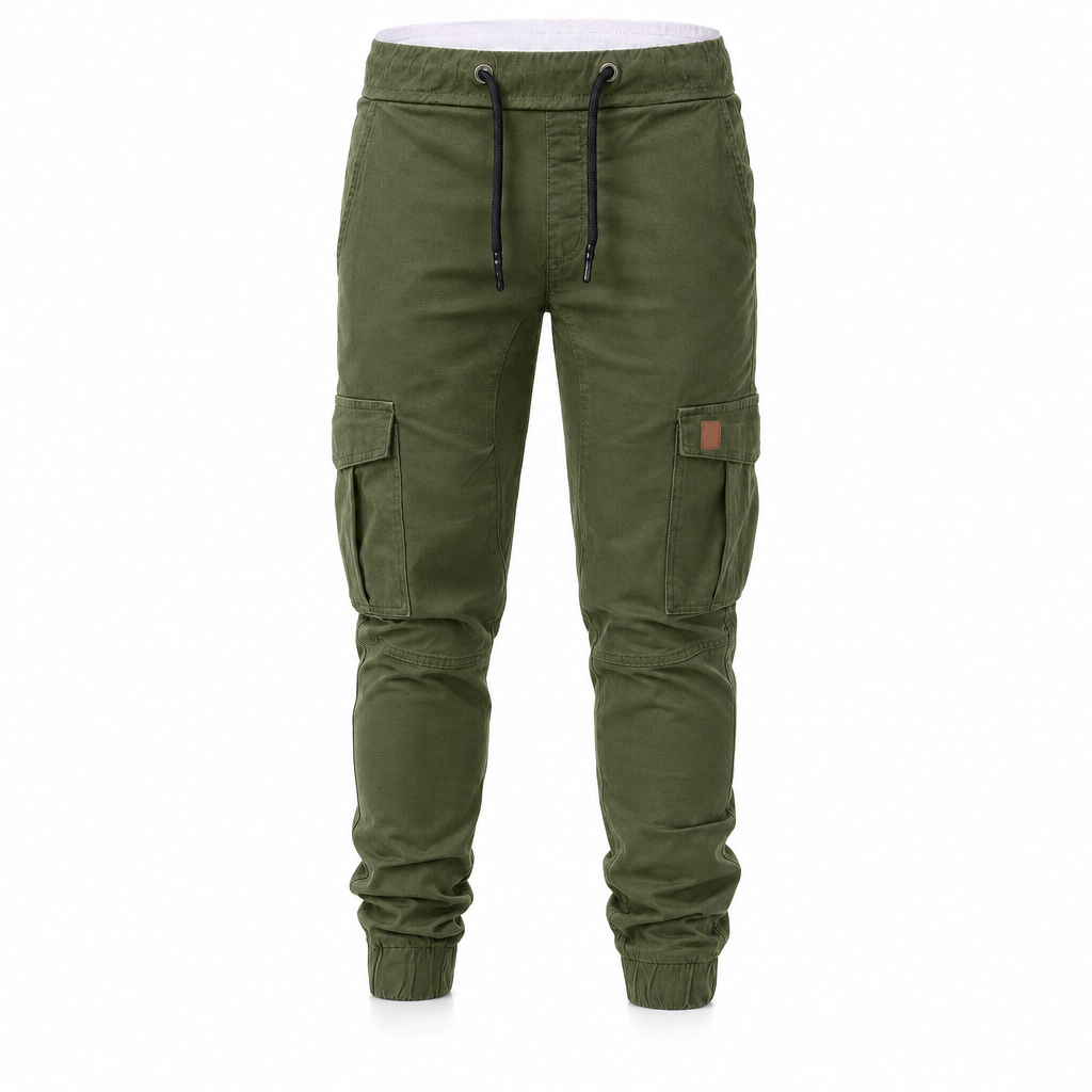 (🔥 Köp 2 – Spara mer!) Kvinnors lediga enfärgade cargo-joggers-11