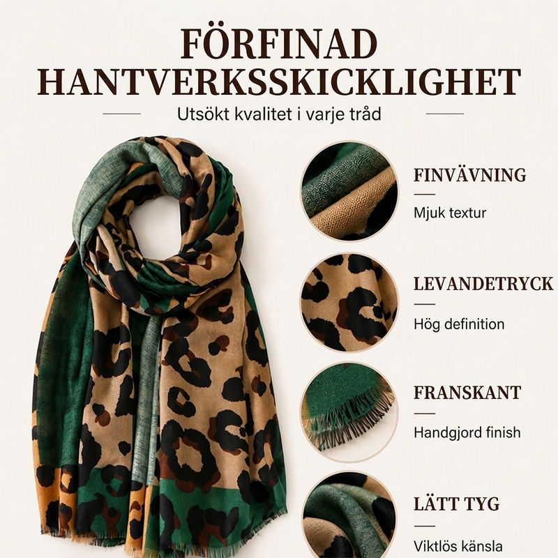 🐆Mångsidig lättvikts schal med leopardmönster🔥❄️-1