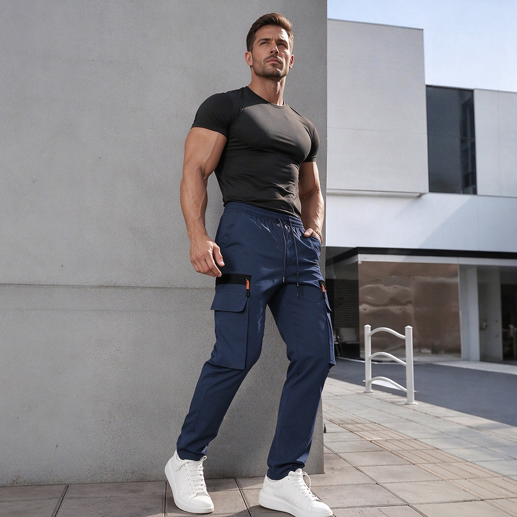 👖 Avslappnade cargobyxor för män med flera fickor – bekväma, mångsidiga, praktiska, perfekta för vardag och utomhus! ✨-8