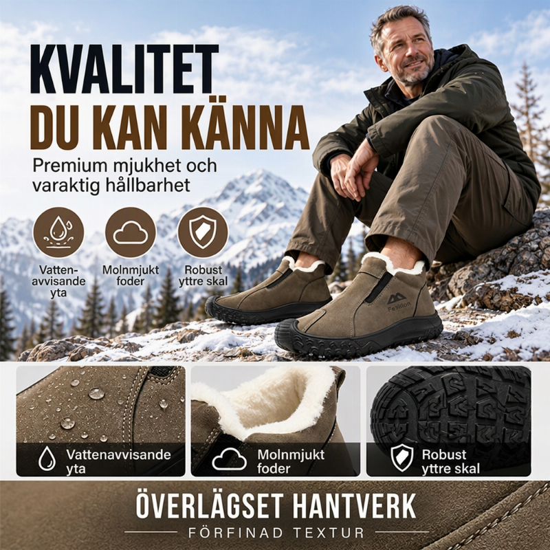 🥾 Vinterfodrade vandringsskor för män med mjukt plyschfoder – varma, bekväma och perfekta för kalla vinterdagar, nu till halva priset! ✨-3