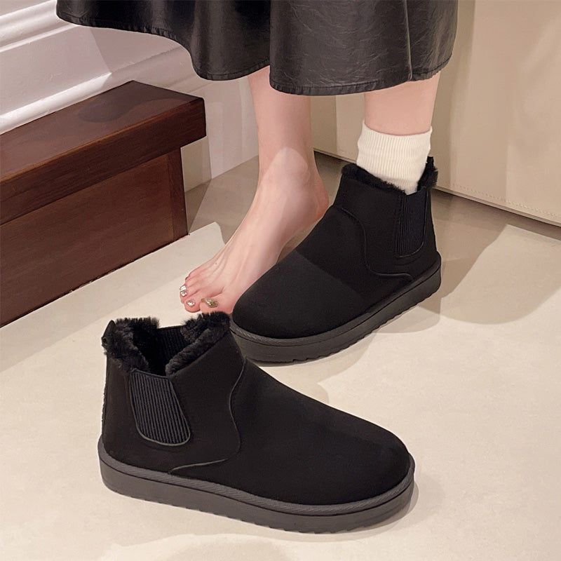 👢 Varma snöstövlar för kvinnor med tjock halksäker sula – vinterfodrade, lätta och bekväma, perfekta för snö och is, nu till halva priset! ✨-2