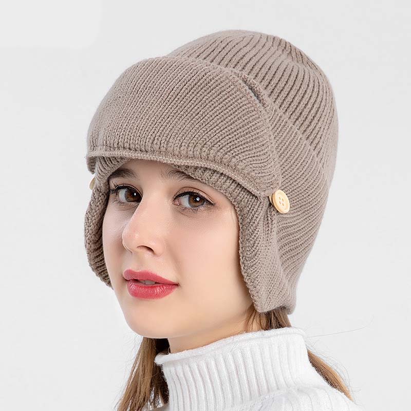 ⛷️ 3-i-1 – Mössa, skidglasögon och halsvärmare i ett! Unisex-stickad mössa, varm och vindtät 🧢-6