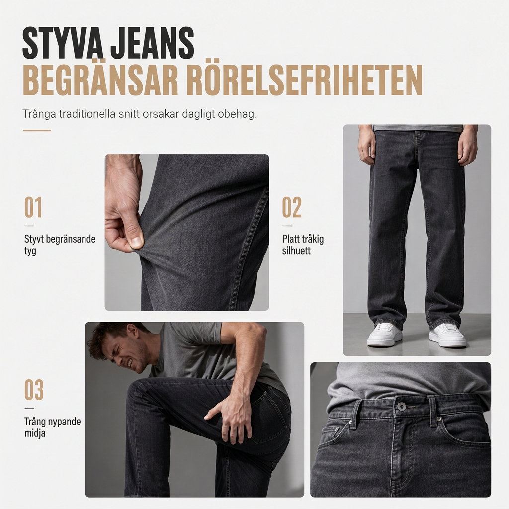 ✈️Fri frakt📢🎉50 % rabatt!!!🛍️✨Herrjeans i amerikansk vintage-stil, utsvängda, vida ben, dekonstruerade, otvättade denimbyxor med knäppning-1