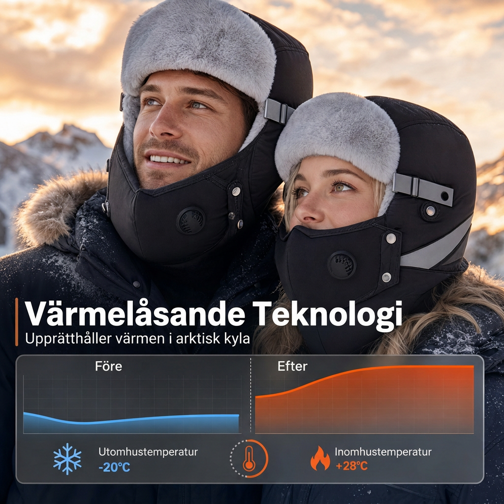 📦 Över 500 paket skickas varje dag! Vindtät, varm vintermössa i trapper-stil med inbyggd ansiktsmask-4
