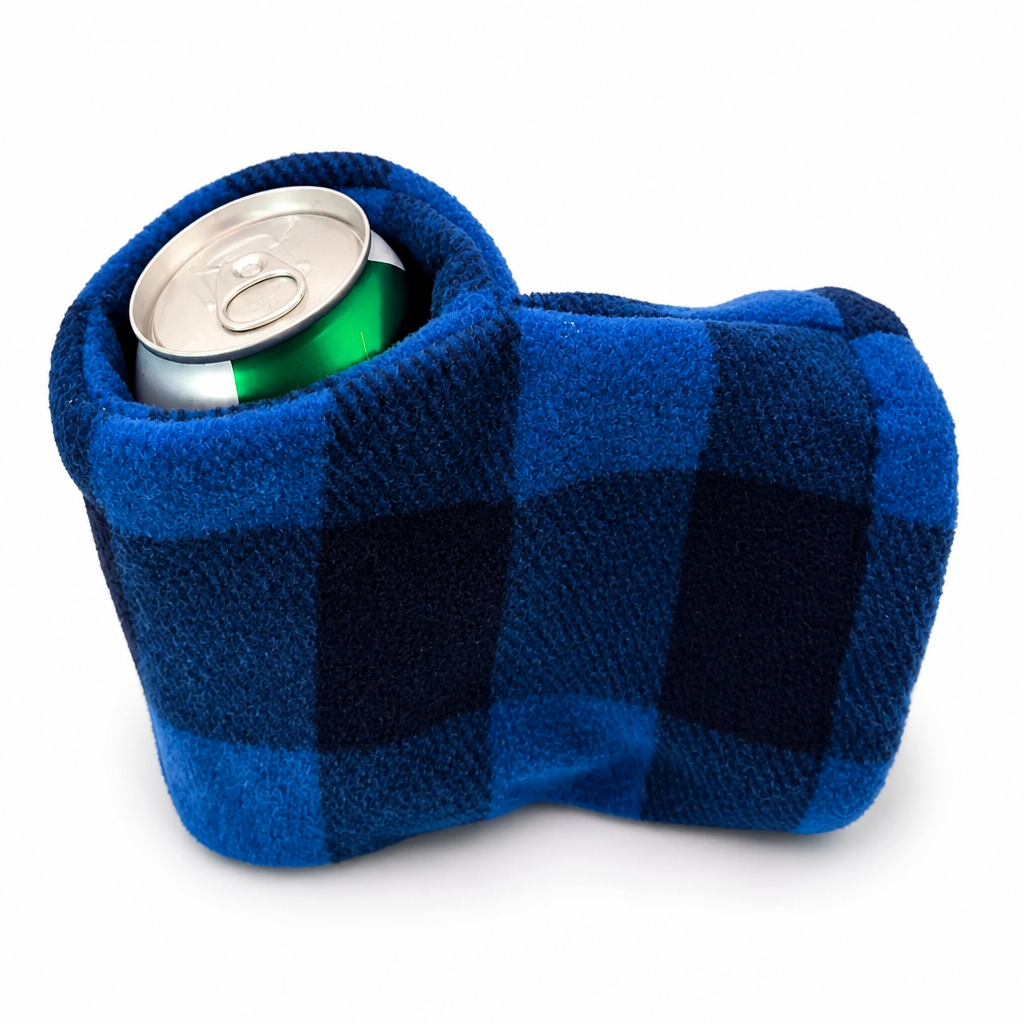 🍺 Stickade dryckesvantar för vinter – isolerade, värmande, passar burkar och flaskor, perfekta för utomhusfester! ✨-7