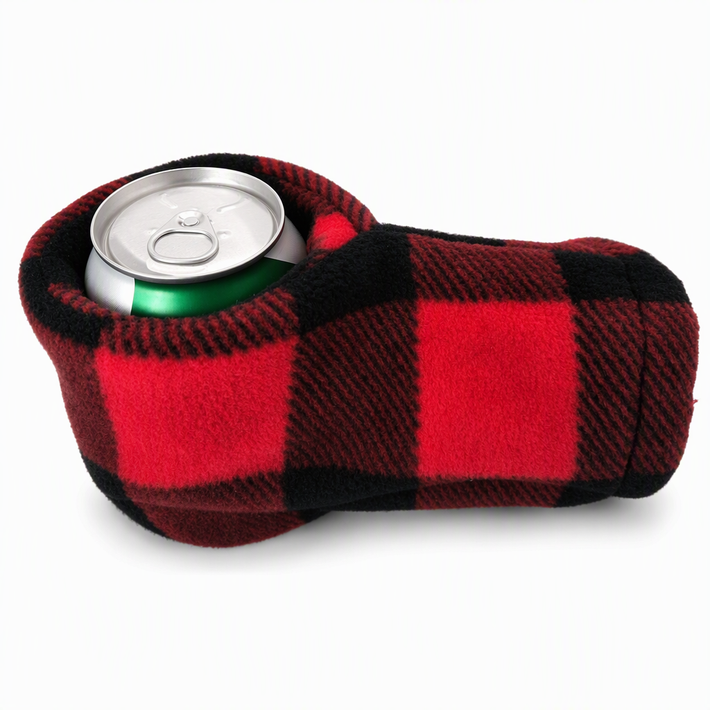 🍺 Stickade dryckesvantar för vinter – isolerade, värmande, passar burkar och flaskor, perfekta för utomhusfester! ✨-8