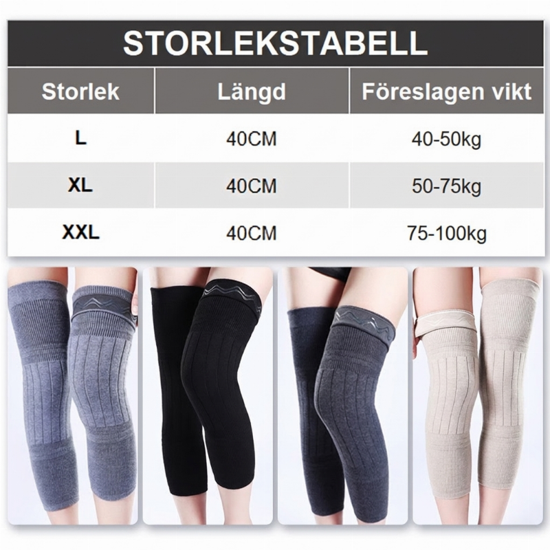 🦵 50 % RABATT JUST NU! ✨ Knävärmare – ultramjukt termiskt tyg med elastisk passform för utomhusaktiviteter och smärtlindring ❤️🏃‍♂️-8